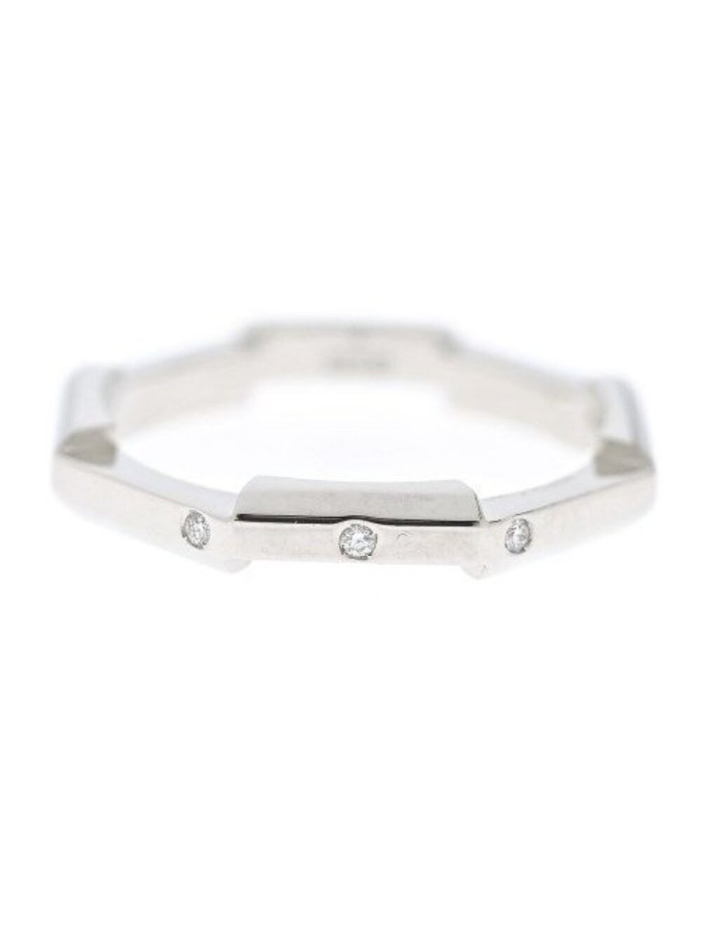 Gucci Link to Love Diamond Ring Pt950 Platinum